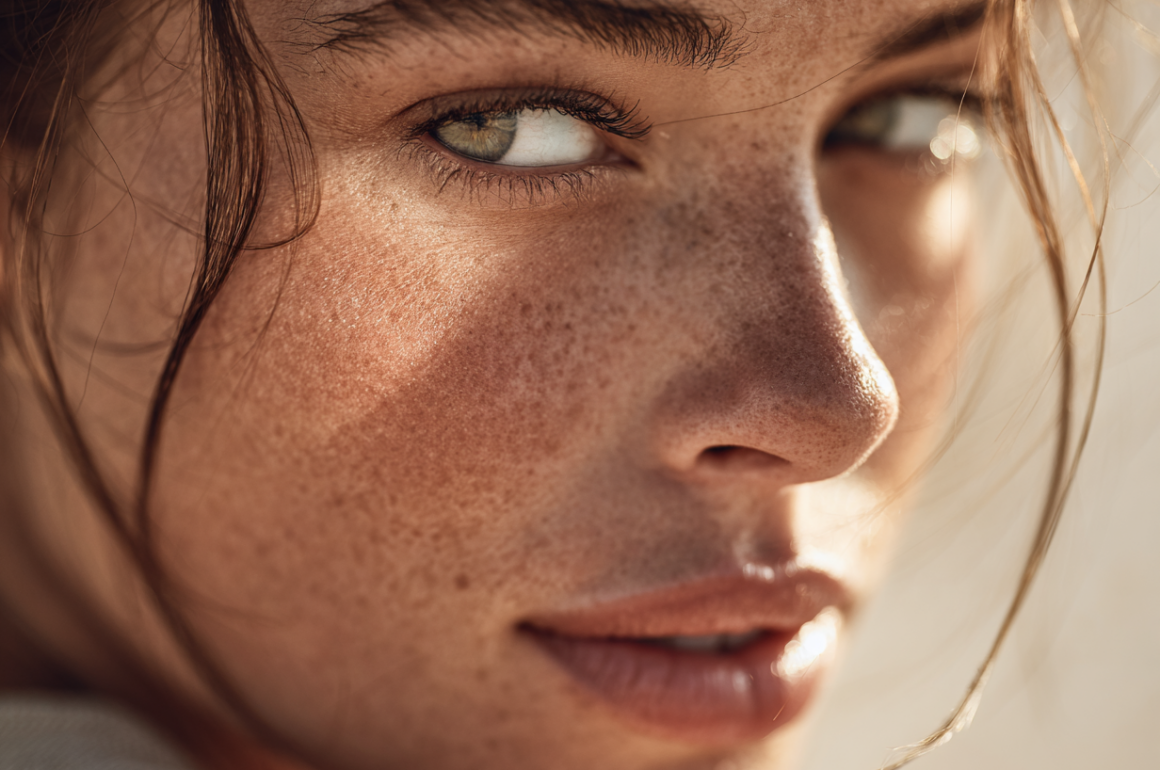 Sommersprossen abdecken