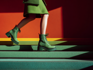Farbige Stiefel